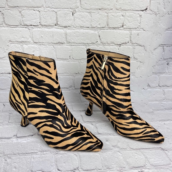 NWOB Samantha Genuine Calf Hair Bootie SAM EDELMAN - Picture 4 of 15
